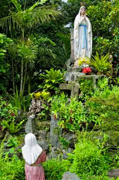 Statue of virgin mary Stock-Fotos