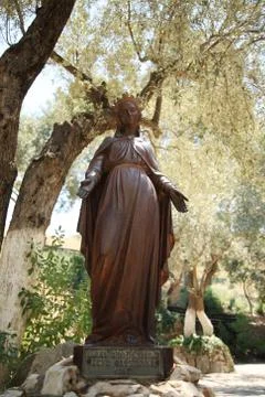 Statue of The Virgin Mary Stock Photos