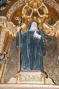 Statue of a virgin Stock Photos