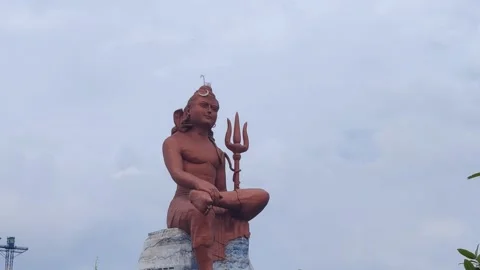 Statue of Vishwas Swaroopam Stock Footage 345785526
