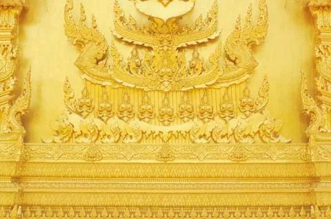 Statue on the wall Foto stock