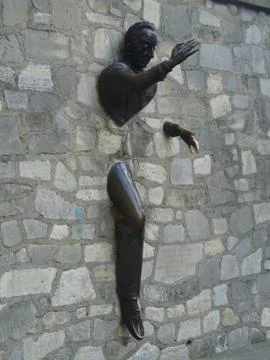 Statue in the wall Foto stock