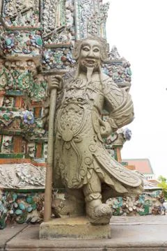 Statue from wat arun Foto stock
