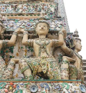 Statue from wat arun Stock Photos