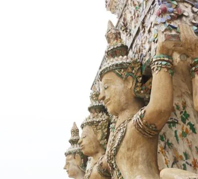 Statue from wat arun Stock Photos