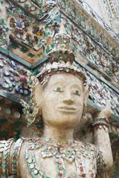 Statue from wat arun Stock Photos