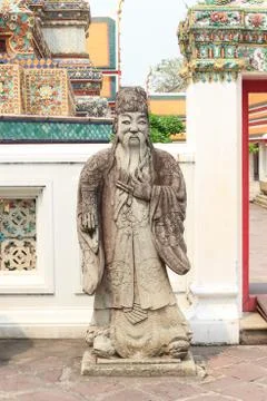 Statue from wat pho Stock Photos