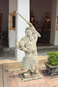 Statue from wat pho Stock Photos