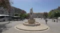 Statue of a woman sitting over a fountain in front of the city hall of Porto 4k or 4k+ Resolution