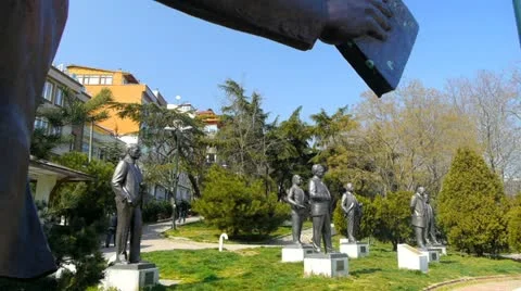 Statues-02 Video stock 10843324