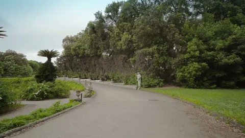 Statues and sculptures located in the park Della Reggia di Caserta Stock Footage 75432172