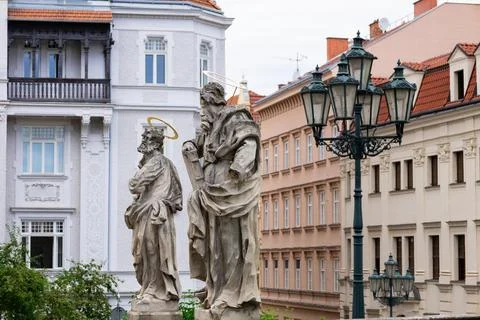 Statues of the apostles Foto stock