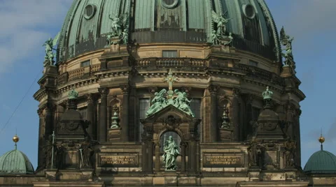 Statues on Berliner Dom, Berlin Stock Footage 53019164