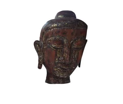 Statues of Buddhist Buddhas from different countries and eras. Ancient scul.. Stock Photos