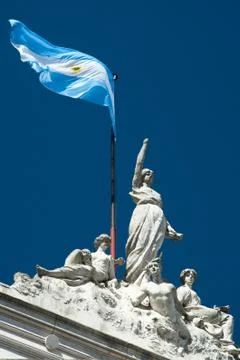 Statues on building Stock Photos