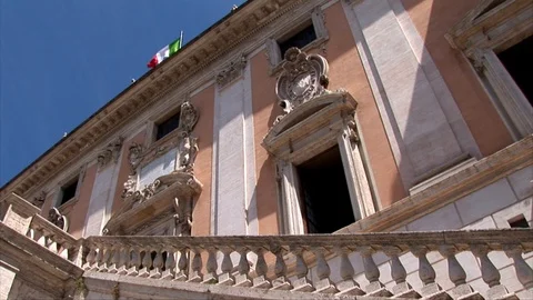 The Statues of Capitoline Hill in Rome. 스톡 동영상 101962090