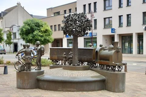 Statues in Diekirch Stock Photos