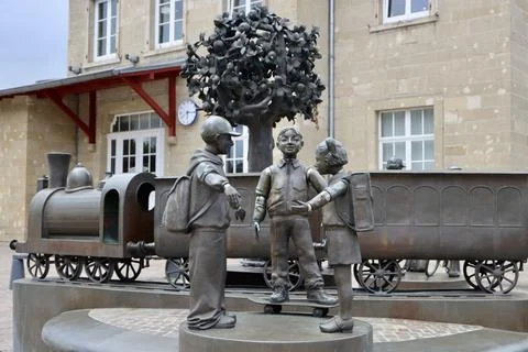Statues in Diekirch Stock Photos