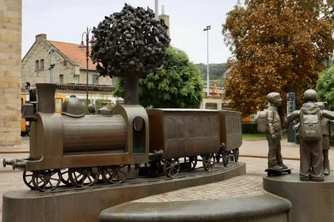 Statues in Diekirch Stock Photos