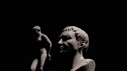 Statues on Display 3d Animation Stock Footage 249494219