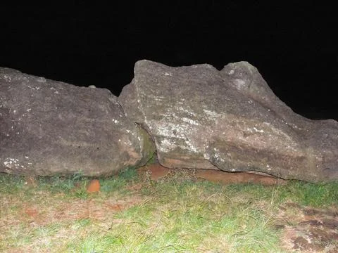 Statues of gods of Easter Island Stock Photos
