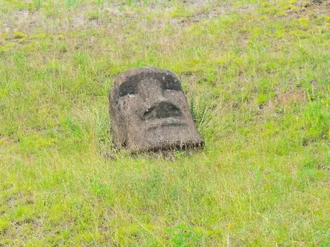 Statues of gods of Easter Island Stock Photos