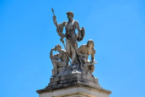 Statues of heroes Stock Photos