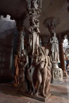 Statues inside the cathedral of Pisa c Stock Photos