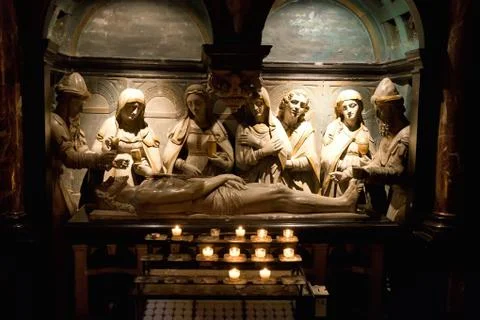 Statues in Interior of St. Michael Cathedral Stock-Fotos