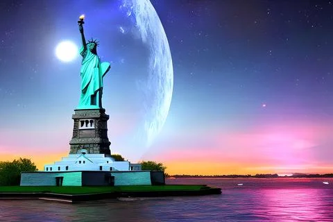 Statues of Liberty Stock Illustration