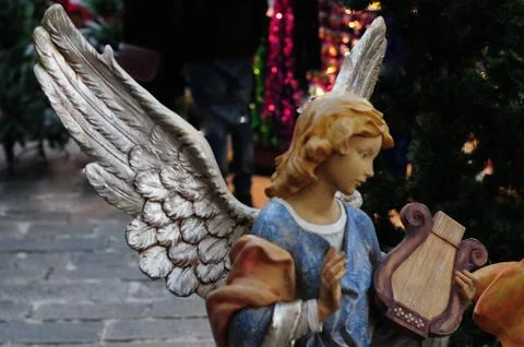 Statues of the nativity scene Stock Photos