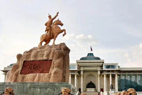 Statues of ulan bator Stock Photos