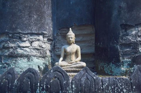 Statuette of a buddha Stock Photos