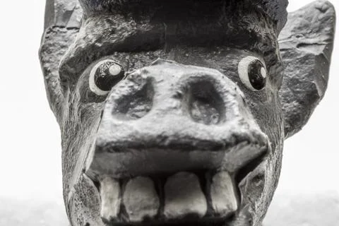 Statuette of a donkey head Stock Photos