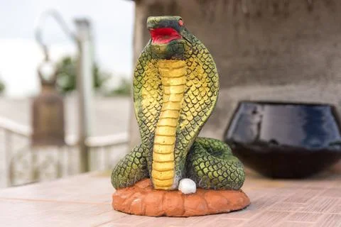 Statuette of the snake Stock Photos