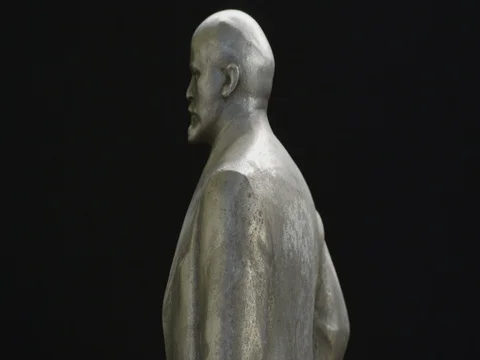 The Statuette Of Vladimir Lenin Stock Footage 74194568