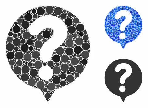 Status balloon Composition Icon of Circle Dots Stock Illustration