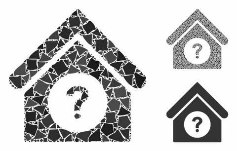 Status building Mosaic Icon of Humpy Parts Ilustración de archivo