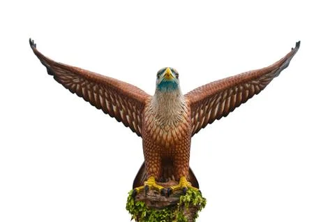 The status of eagle in langawi Stock Photos