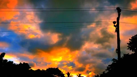 Status of sky with moving cloud Video stock 237261685