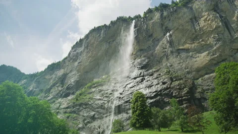 Staubbach Fall, Switzerland Stock Footage 219753655