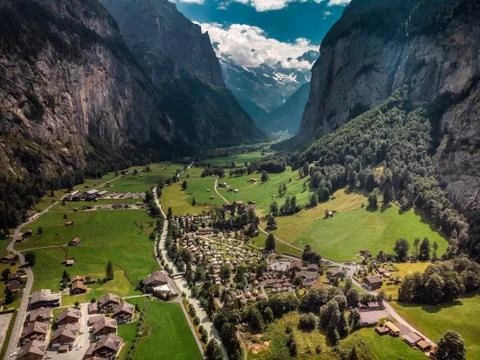 Staubbachfall in switzerland Stock Photos