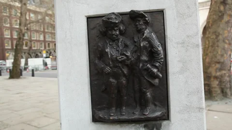 Staue plaque Stock Footage 38462770