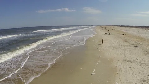 St.Augustine Beach Drone Aerial Stock Footage 93359032