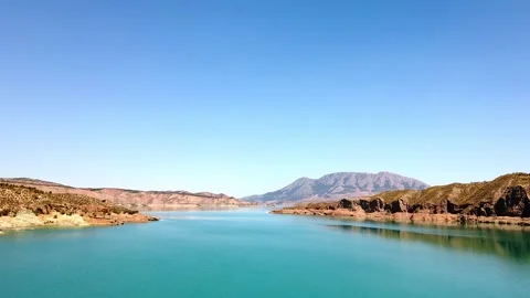 Stausee Andalusien 1 Stock-Footage 340454868