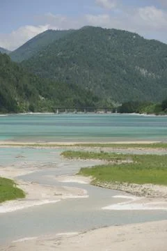 Stausee Sylvenstein Isar Stock Photos
