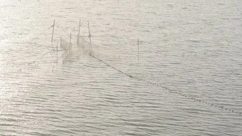 Stave nets for fishing Video stock 276106819