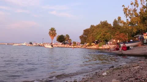 Stavros beach shot Stock Footage 11852537