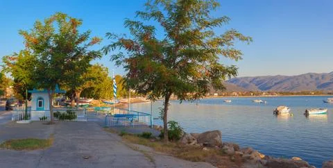 Stavros in Greece 스톡 사진