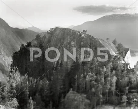 Stawamus Chief, Squamish, British Columbia, Canada, tilt-shift Stock Photos